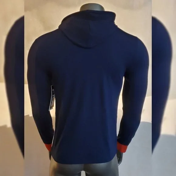 FILA LONG SLEEVE TSHIRT MEN'S WITH HOOD SIZE S MULTICOLOR LOGO DESIGN IN ARM - Picture 3 of 9